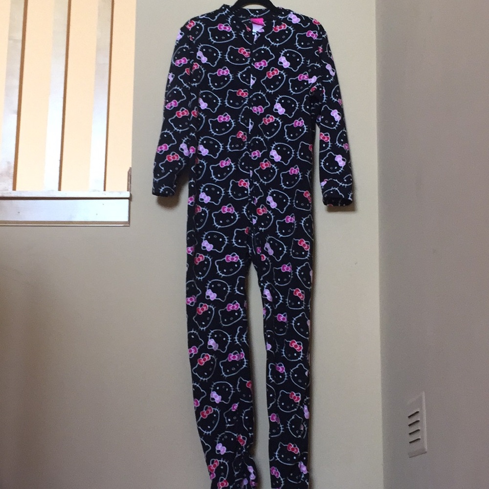Hello Kitty footed pjs with zipper